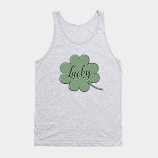 Lucky Green Shamrock - GraphicLoveShop Tank Top